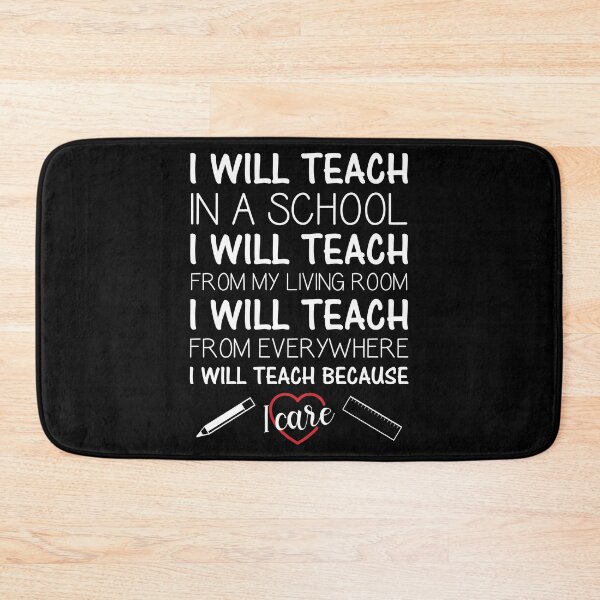 Item preview, I Care Dedicated Teacher Online School Distance Learning graphic designed and sold by jakehughes2015.