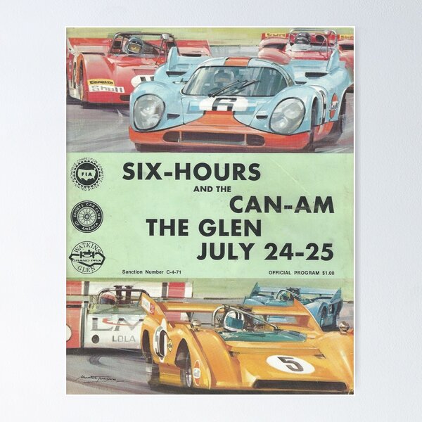Item preview, Vintage CAN - AM Racing - Watkins Glen, New York designed and sold by QuayTradingCo.