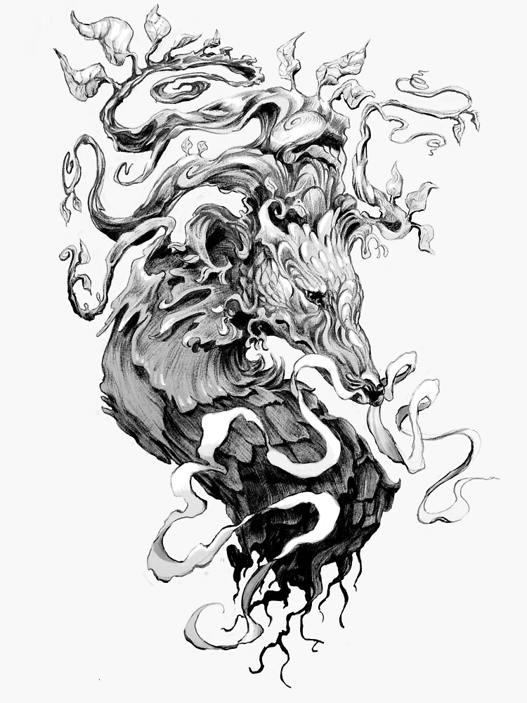 Thumbnail 3 von 3, Sticker, Pflanzen Drache designt und verkauft von Koryo-.