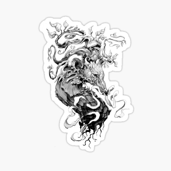 Pflanzen Drache Sticker