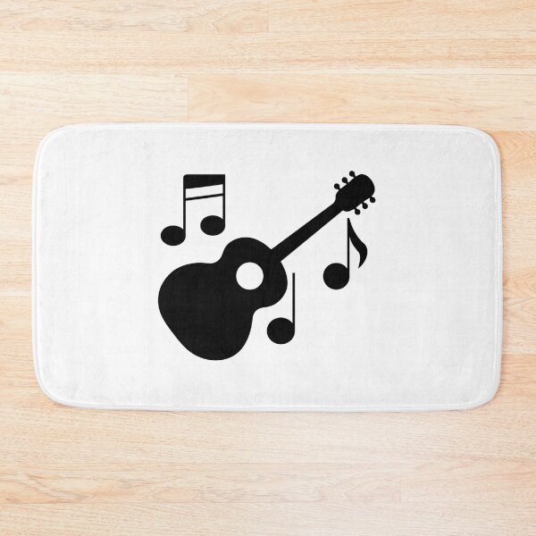 Item preview, acoustic guitar with music notes designed and sold by orchidgd.