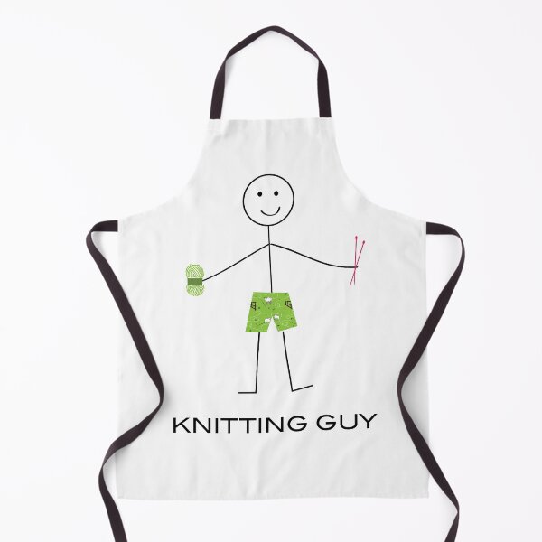 Item preview, Funny Mens Knitting Guy designed and sold by whyitsme.
