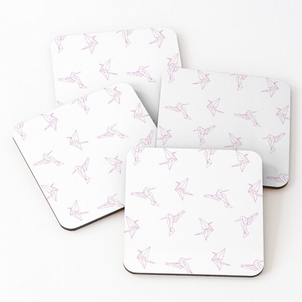 Item preview, Origami Crane and Hummingbird - White designed and sold by MischiefMaven.