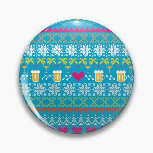 Item preview, Ugly Sweater Christmas - MultiColor Drinking Print designed and sold by KrakenSky.