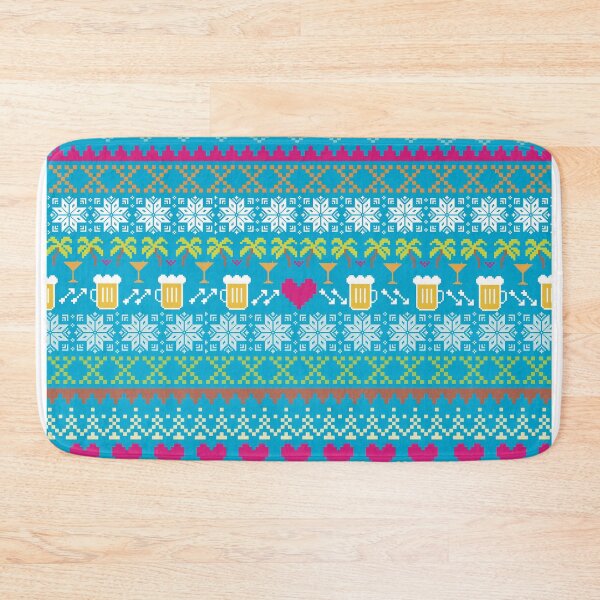 Item preview, Ugly Sweater Christmas - MultiColor Drinking Print designed and sold by KrakenSky.