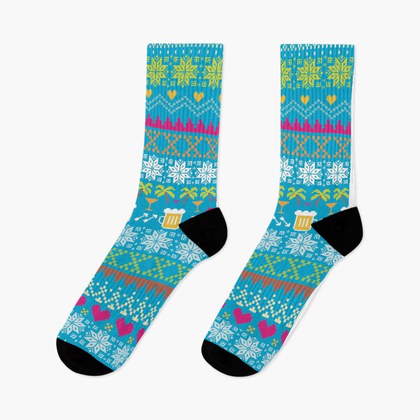 Item preview, Ugly Sweater Christmas - MultiColor Drinking Print designed and sold by KrakenSky.