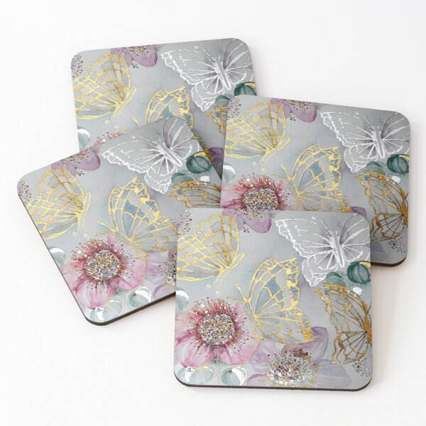 Item preview, Gold and Silver Leaf Butterflies designed and sold by Gea Austen.
