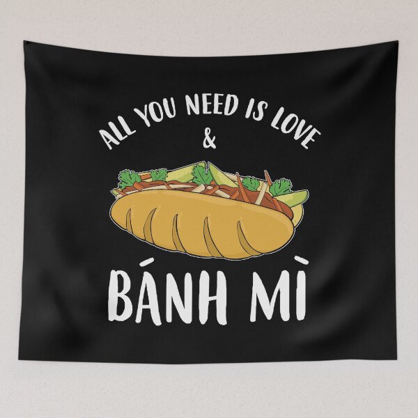 Item preview, Funny Foodie Vietnamese Sandwich Love And Banh Mi design designed and sold by jakehughes2015.