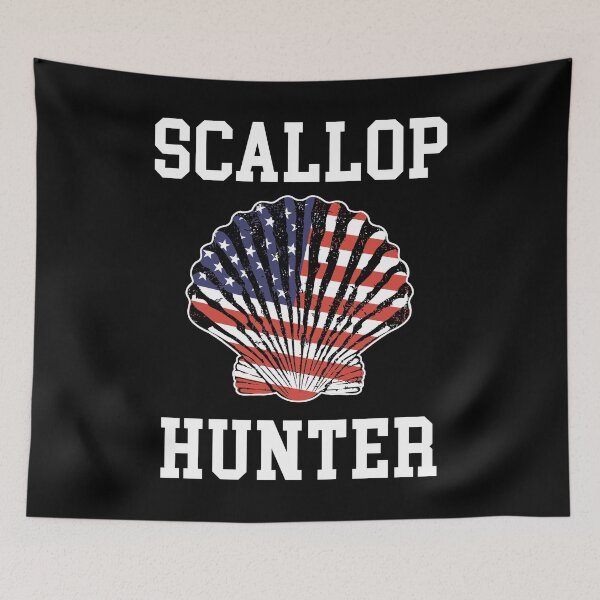 Item preview, American Flag Scallop Hunter Hunting Scalloping design designed and sold by jakehughes2015.
