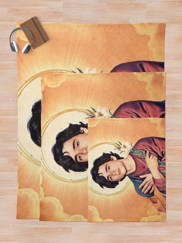 "Timothee Chalamet as Jesus" Throw Blanket by fanb1tch Redbubble
