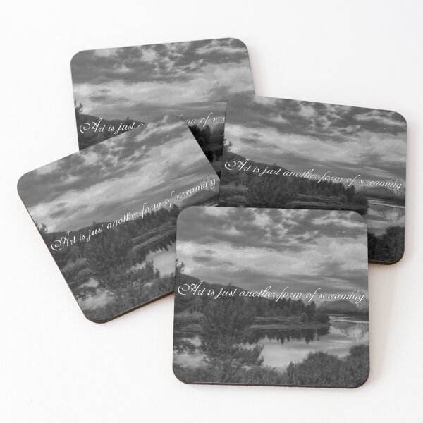 Item preview, Art is Just Another Form of Screaming - Greyscale landscape designed and sold by Kittie Peters.