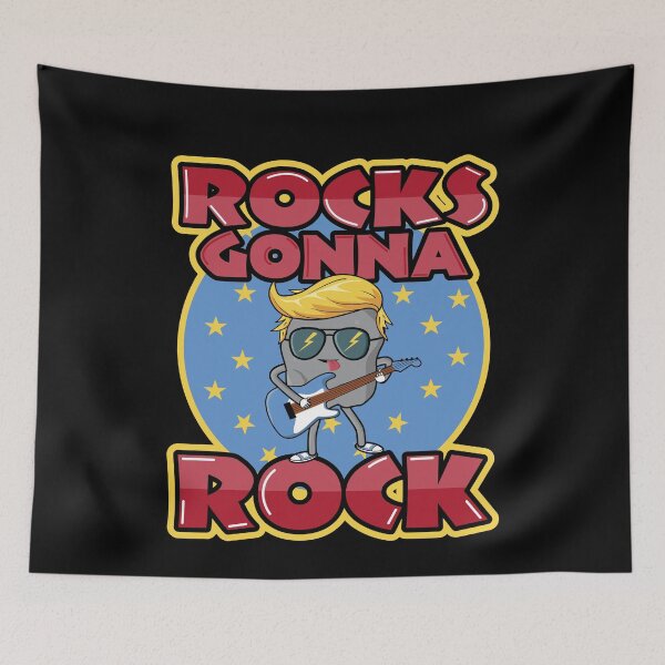 Item preview, Rocks Gonna Rock Funny Geology Guitar Pun designed and sold by Dan66.