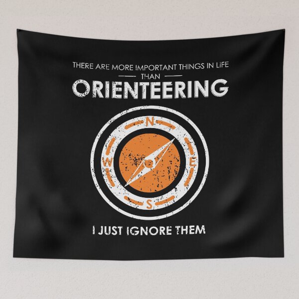 Item preview, More Important Things Compass Orienteering print designed and sold by jakehughes2015.