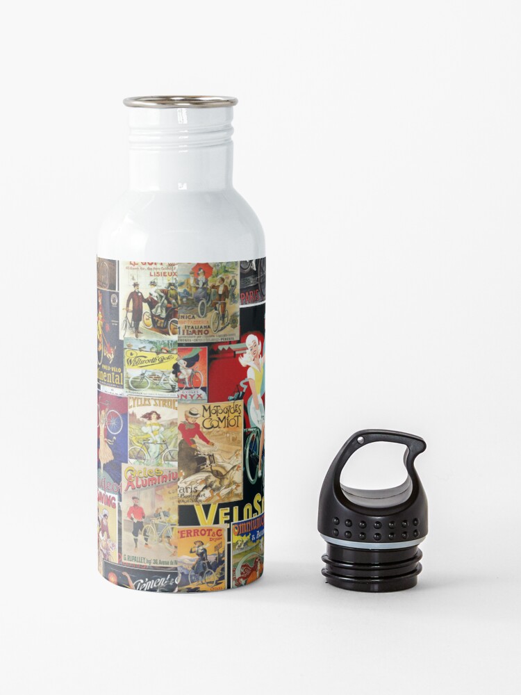 vintage cycling water bottle