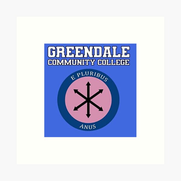 Community Greendale Flag Art Print For Sale By Cate64 Redbubble