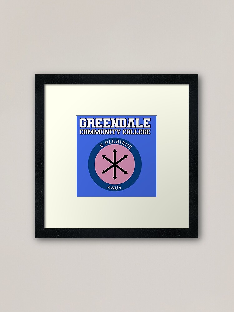 Community Greendale Flag Framed Art Print For Sale By Cate64 Redbubble