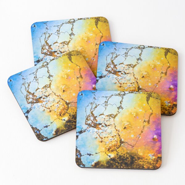 Item preview, Abstract picture of colours made by oil on the beach designed and sold by marina63.