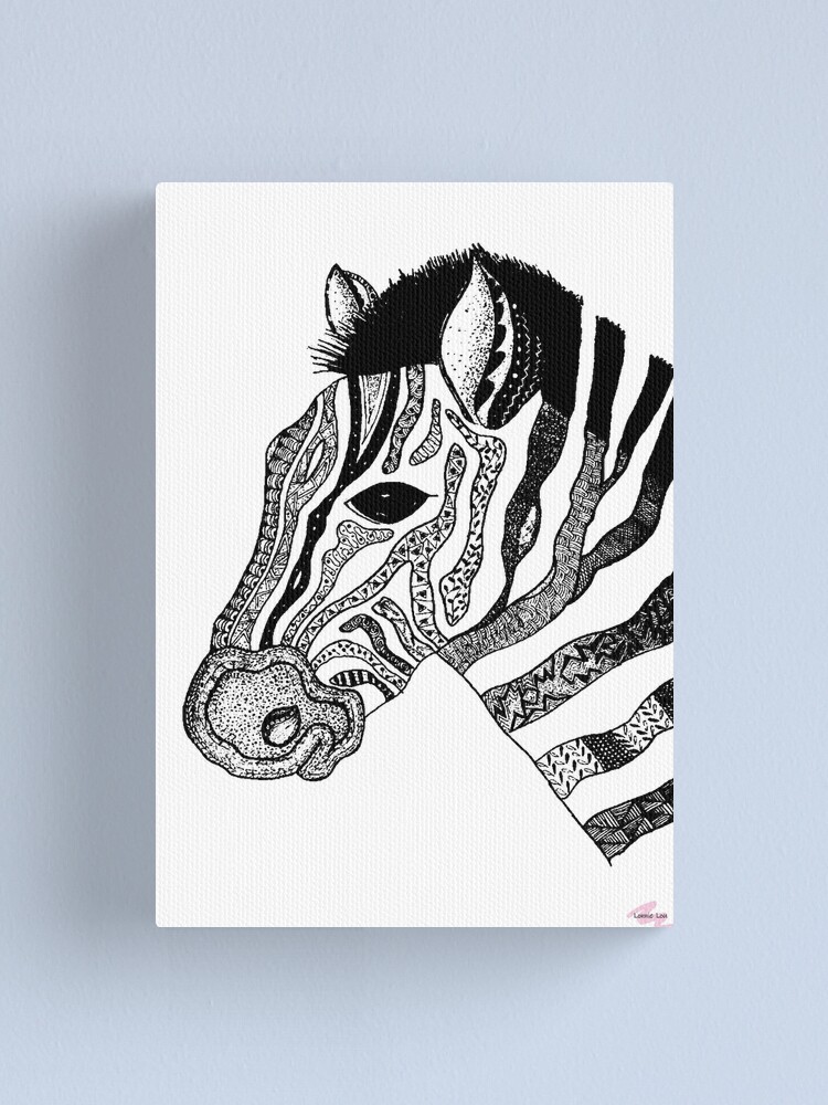 Alternate view of Oreo the Zabra Canvas Print