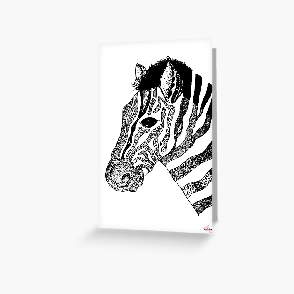 Oreo the Zabra Greeting Card