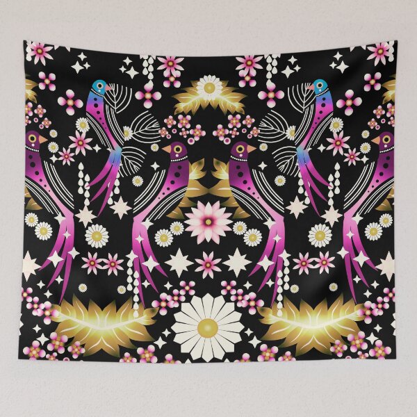 Item preview, Chinoiserie Oriental Birds Print designed and sold by WisdomInspired.