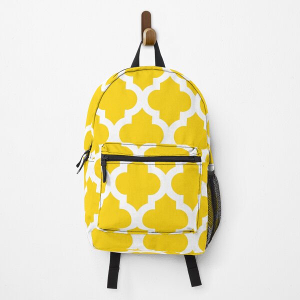 Item preview, Moroccan Quatrefoil Lattice Pattern Yellow & White designed and sold by tonymagnerart.