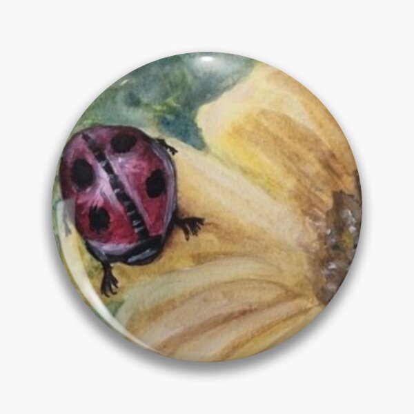 Item preview, Sunflower With Ladybug designed and sold by Sue Demczyna.