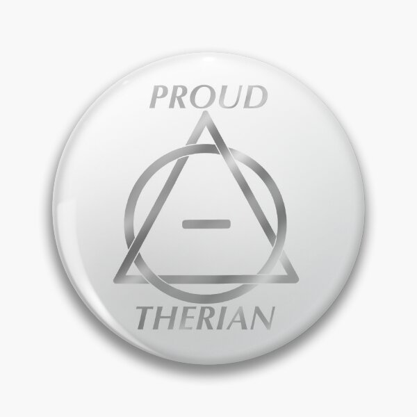 Item preview, Ver. 2 "Proud Therian" in silver designed and sold by DraconicsDesign.