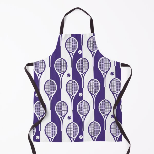 Item preview, Purple and white Tennis rackets on stripy background designed and sold by EvieWoj.