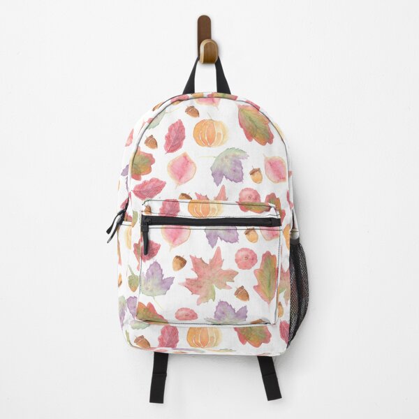 Item preview, Watercolor Fall leaves, pumpkins and acorns | Pattern designed and sold by Harpley Design Studio.