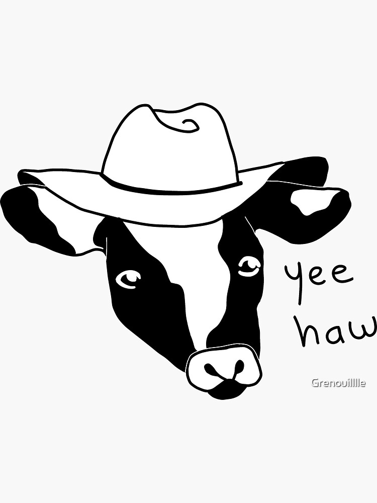 Yee Haw Sticker For Sale By Grenouilllle Redbubble 1021