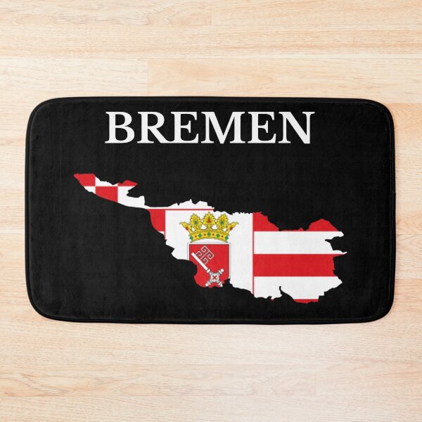 Item preview, Bremen Map Flag, Germany designed and sold by marosharaf.