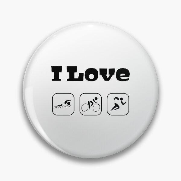 Item preview, I Love Triathlons, Swimming, Cycling, Running designed and sold by 4AllTimes.