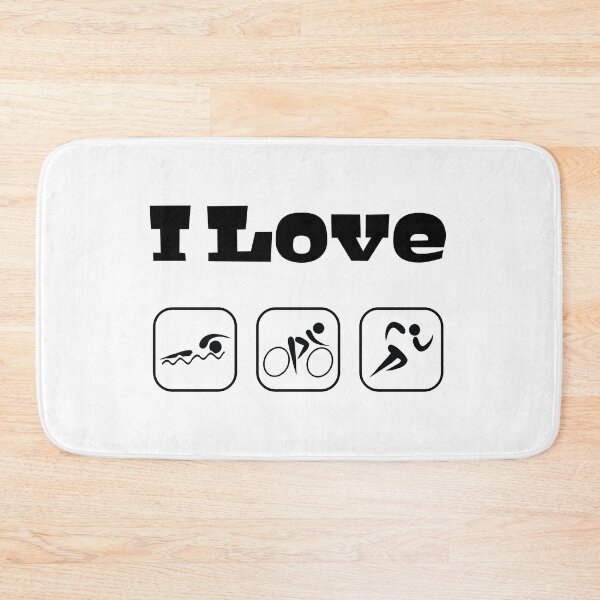 Item preview, I Love Triathlons, Swimming, Cycling, Running designed and sold by 4AllTimes.