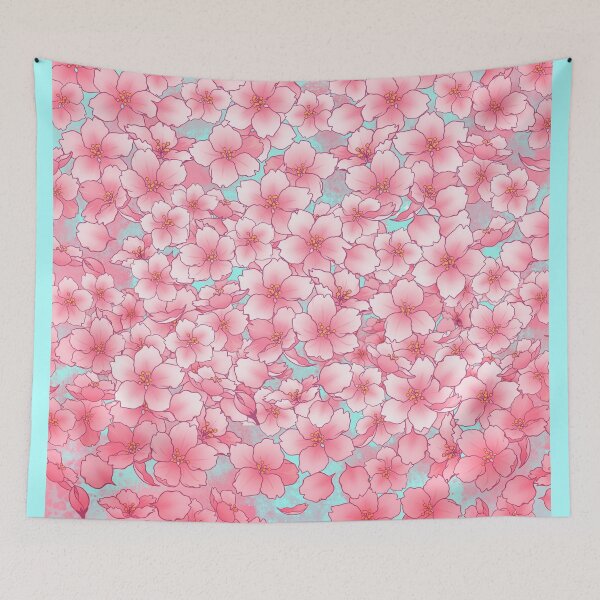 Item preview, Cute Sakura Cherry Blossom pattern designed and sold by arterialmotive.