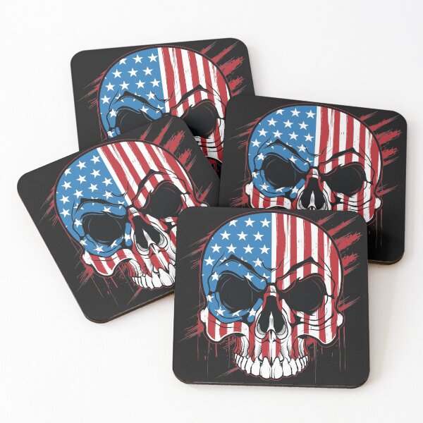 Item preview, American Flag Skull designed and sold by urbanstore69.