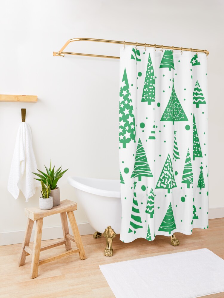 Alternate view of O Christmas Tree Shower Curtain