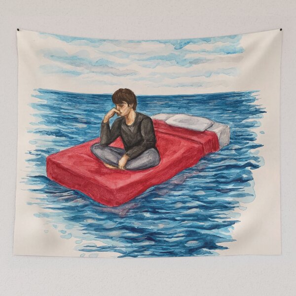Item preview, Distancing - Watercolor Artwork designed and sold by evanartt.