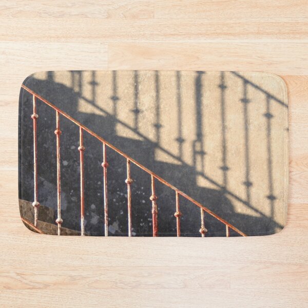 Item preview, Rusty wrought iron handrail and its shadow designed and sold by Anna Lemos.