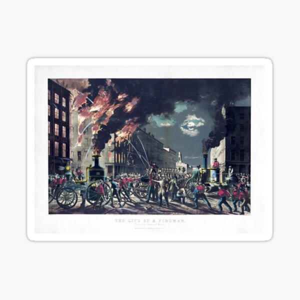 Item preview, The Life Of A Fireman - The New Era - Steam And Muscle - Circa 1861 designed and sold by warishellstore.