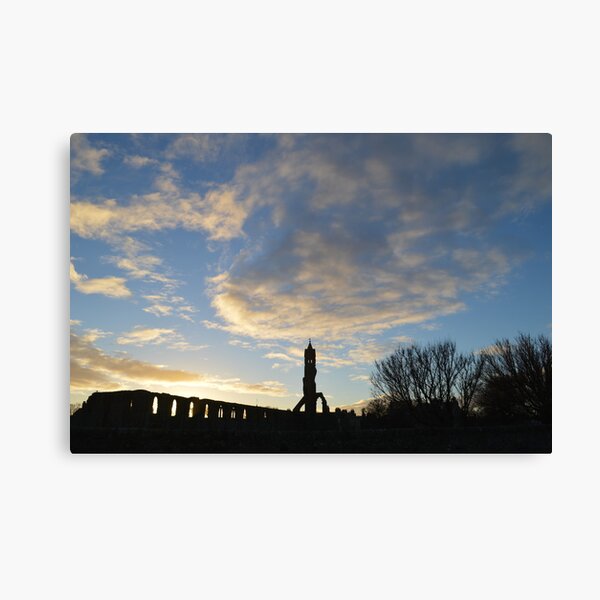 Swirling Clouds Over St Andrews Cathedral Canvas Print