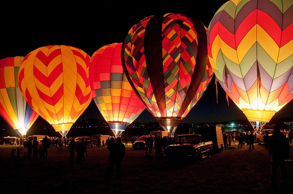 "Hot Air Balloons Dawn Patrol in Reno" by donberry Redbubble