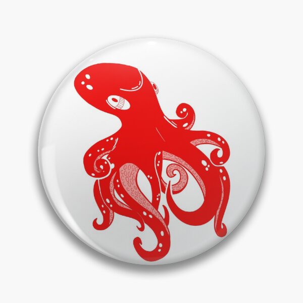 Item preview, Red octopus designed and sold by Giulia  Palazzo.