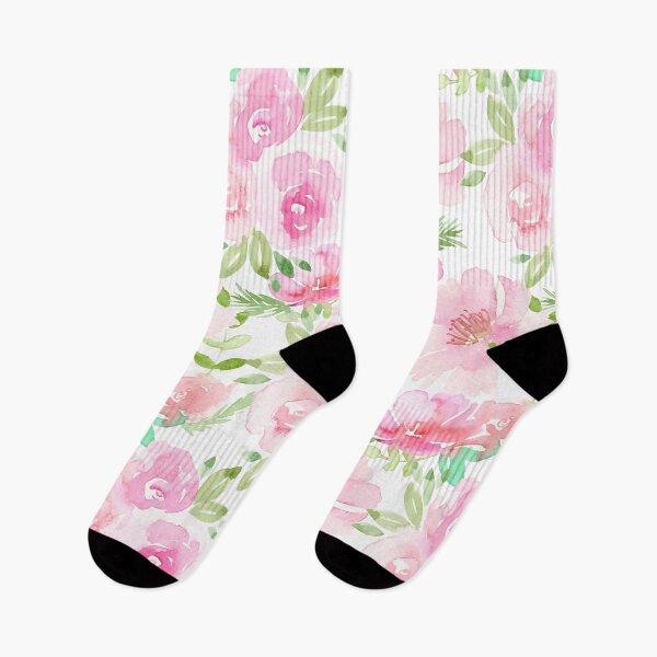 Item preview, Watercolor Roses and Peonies in delicate Pinks  designed and sold by Harpley Design Studio.