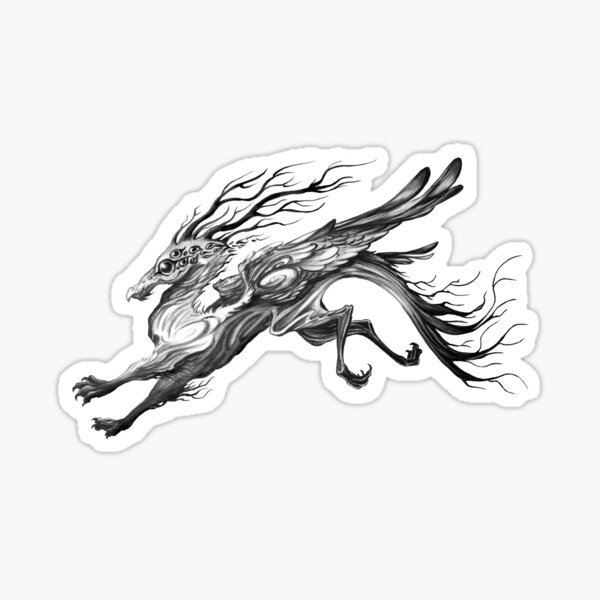 Verwunschener Drache Sticker