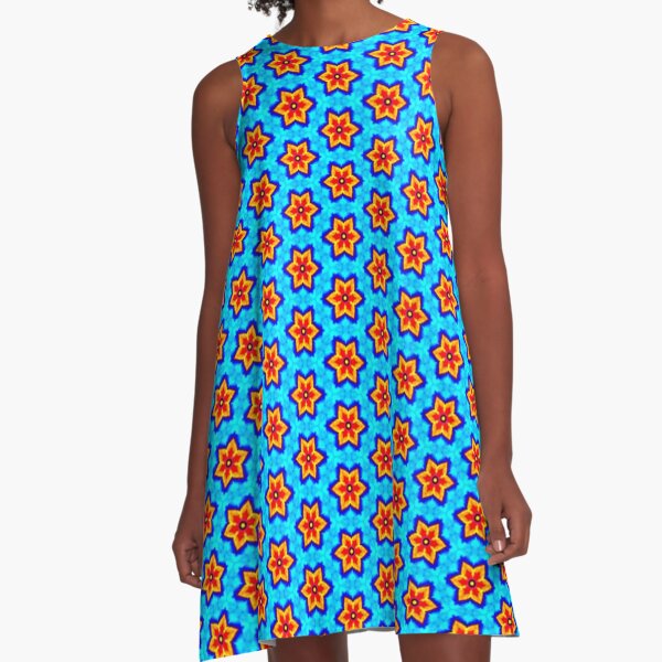 Orange and blue sundress on sale