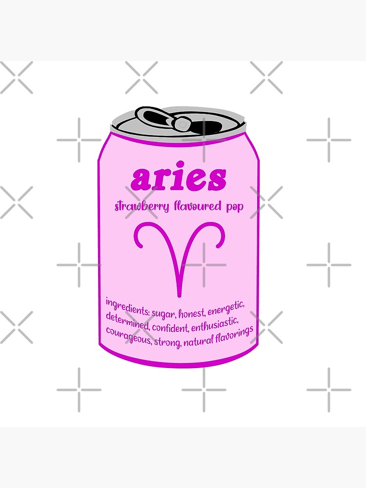 Aries Zodiac Sign Trendy Vsco Sticker Poster For Sale By Albsbubble