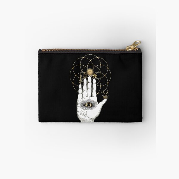 Item preview, Palm With 3rd Eye, Flower of Life, Sun, Moon, Star, Key, Light,Crown designed and sold by ColorfulMystic.