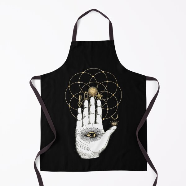 Item preview, Palm With 3rd Eye, Flower of Life, Sun, Moon, Star, Key, Light,Crown designed and sold by ColorfulMystic.