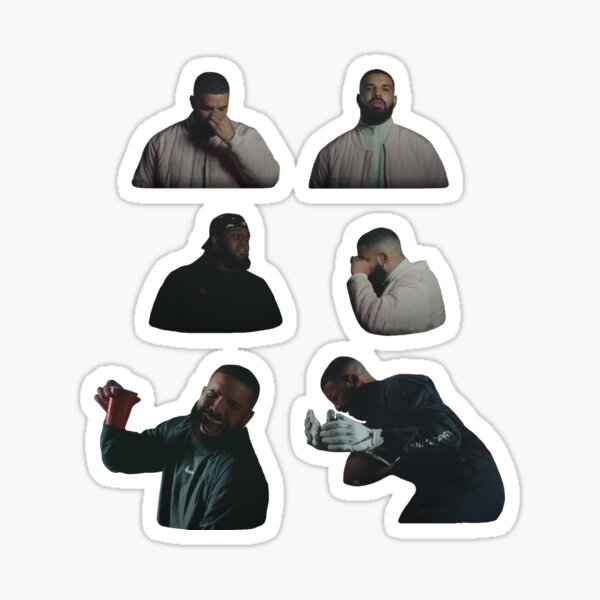 Crying Drake Stickers Redbubble