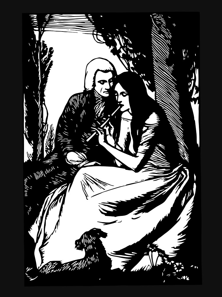 « Gravure romantique, noir et blanc » par RosaLeeDesign
